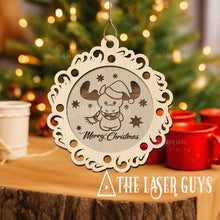 Christmas Moose Bauble