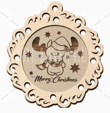 Christmas Moose Bauble