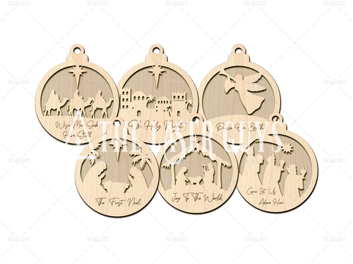 Nativity Ornament Collection – Set of Six