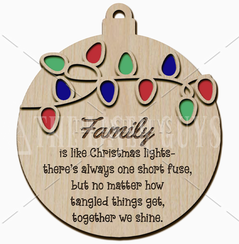 Family is like Christmas Lights (Style 1)