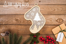 Frosted Christmas Stocking