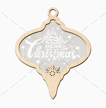 Frosted Christmas Tree Bauble
