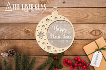 Frosted New Year Bauble