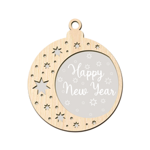 Frosted New Year Bauble