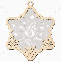 Frosted New Year Star