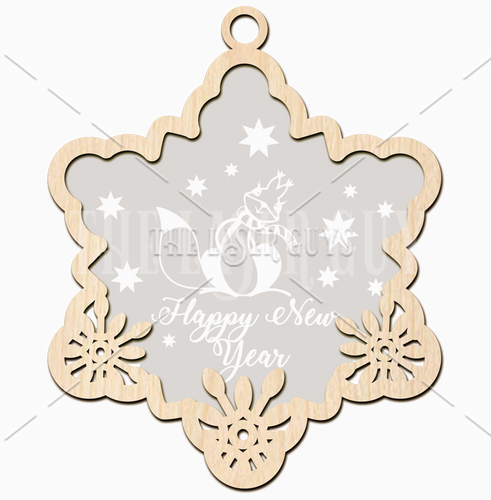 Frosted New Year Star