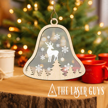 Frosted Reindeer Bell