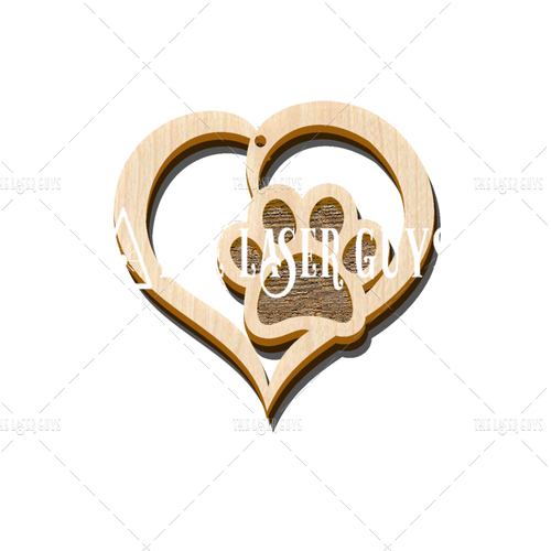 Hearts and Paws (Engraved)