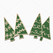 Whimsical Evergreen Collection – Set of 4 Ornaments