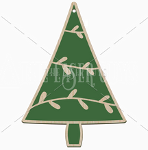 Whimsical Evergreen Ornament 4 (Simple Branch Garland)