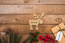 Morris the Moose with Snowflakes (Engraved)
